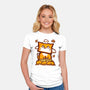 Cat In Fall Season-Womens-Fitted-Tee-bloomgrace28