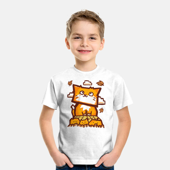 Cat In Fall Season-Youth-Basic-Tee-bloomgrace28