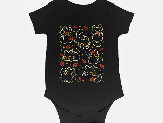 Black Autumn Cats