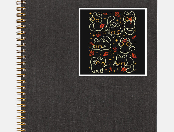 Black Autumn Cats