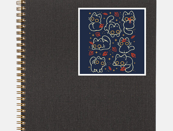 Black Autumn Cats