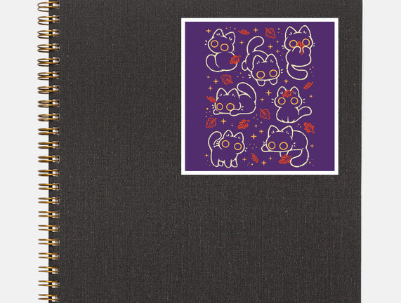 Black Autumn Cats