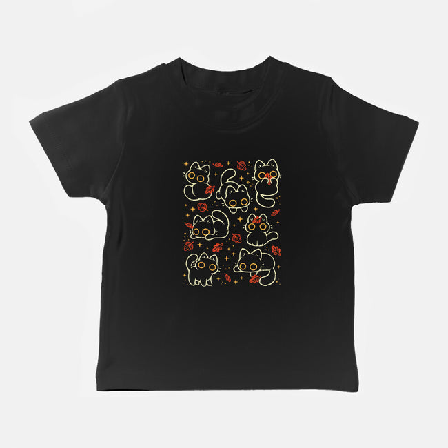 Black Autumn Cats-Baby-Basic-Tee-xMorfina