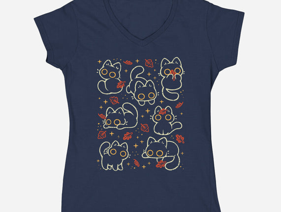 Black Autumn Cats