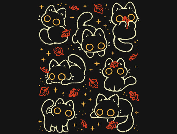 Black Autumn Cats
