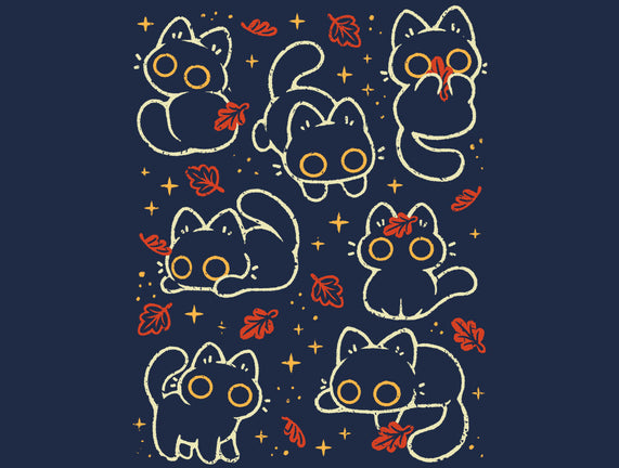 Black Autumn Cats