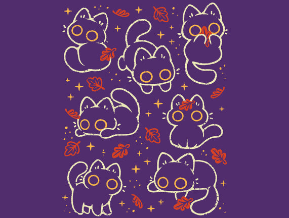 Black Autumn Cats