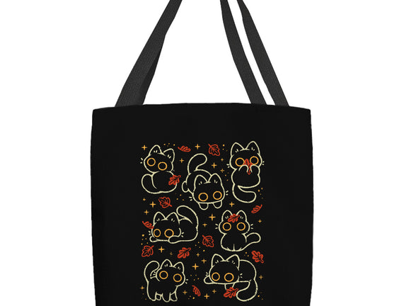 Black Autumn Cats
