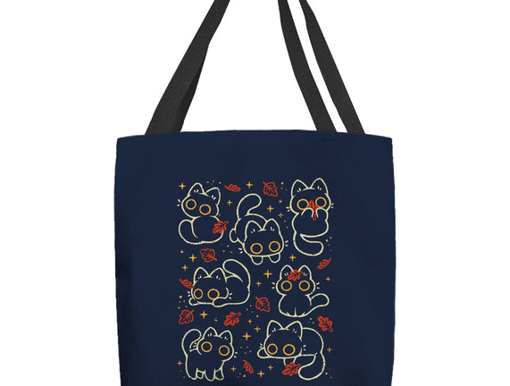 Black Autumn Cats