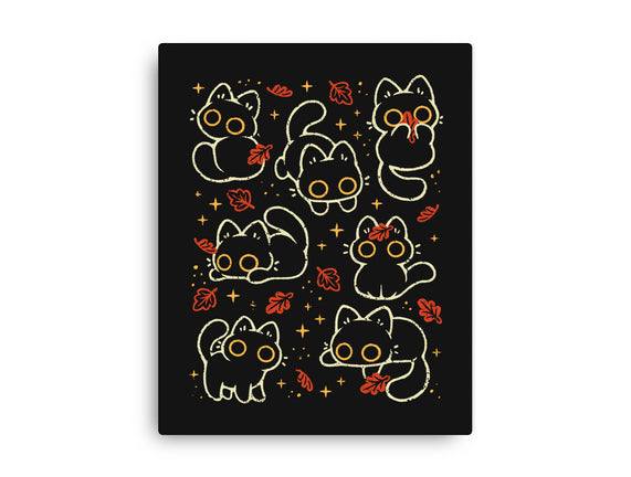 Black Autumn Cats