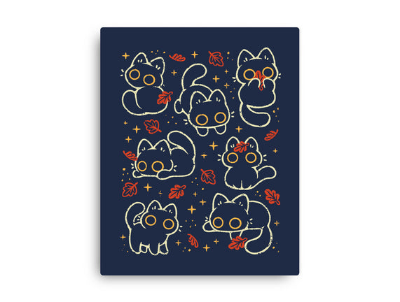 Black Autumn Cats