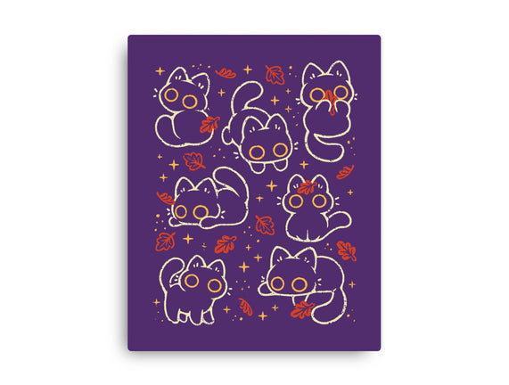 Black Autumn Cats
