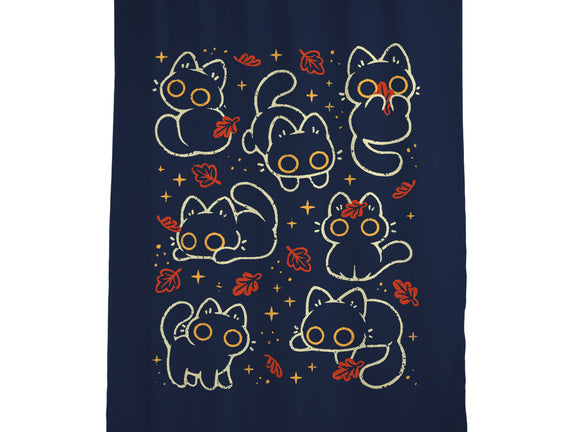 Black Autumn Cats