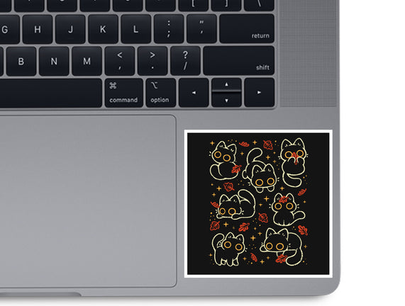 Black Autumn Cats