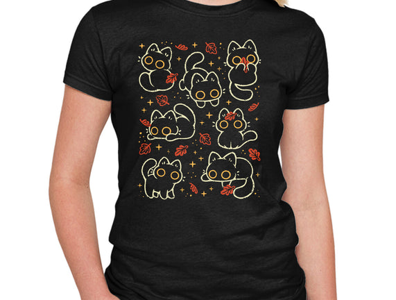 Black Autumn Cats