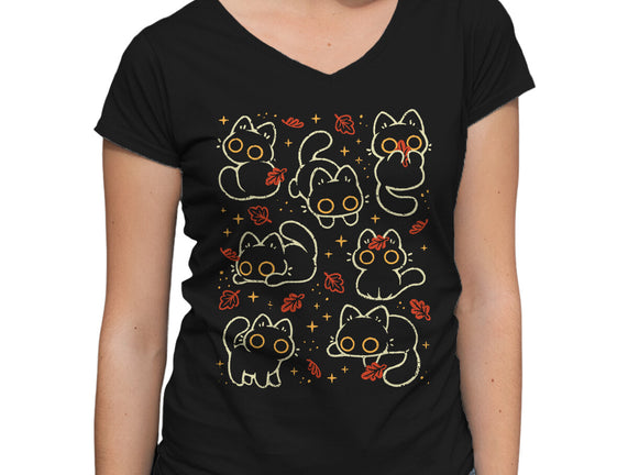 Black Autumn Cats