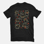 Black Autumn Cats-Mens-Heavyweight-Tee-xMorfina