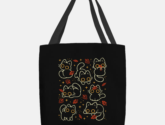 Black Autumn Cats
