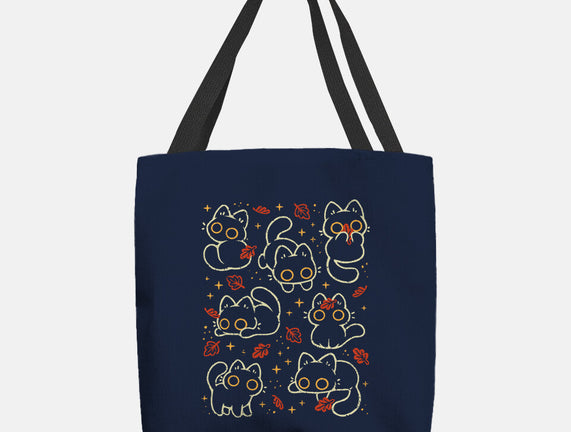 Black Autumn Cats