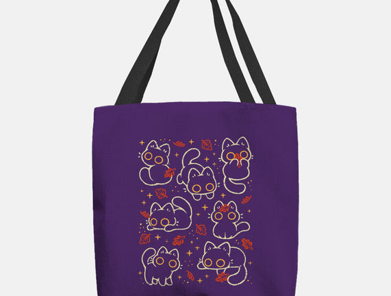 Black Autumn Cats