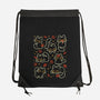 Black Autumn Cats-None-Drawstring-Bag-xMorfina