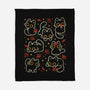 Black Autumn Cats-None-Fleece-Blanket-xMorfina