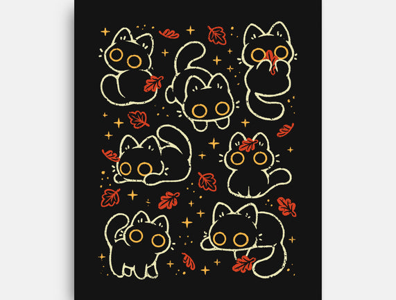 Black Autumn Cats