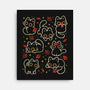 Black Autumn Cats-None-Stretched-Canvas-xMorfina