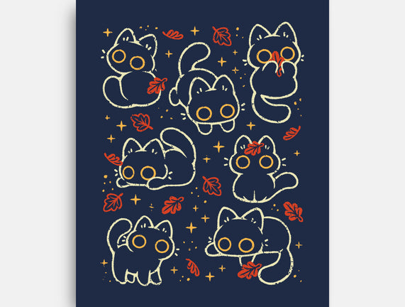 Black Autumn Cats