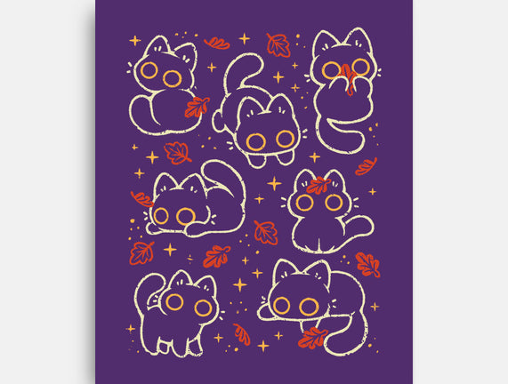 Black Autumn Cats