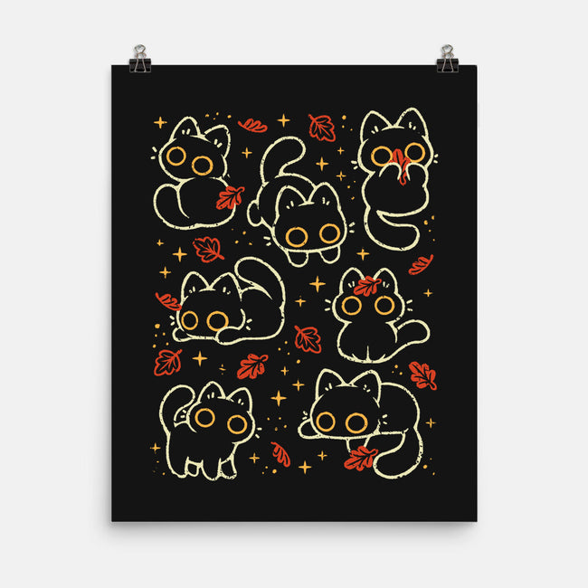 Black Autumn Cats-None-Matte-Poster-xMorfina