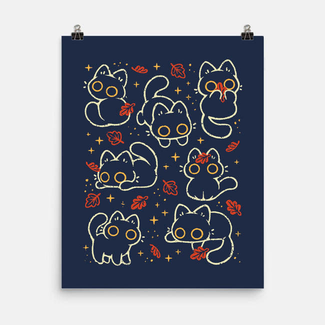 Black Autumn Cats-None-Matte-Poster-xMorfina