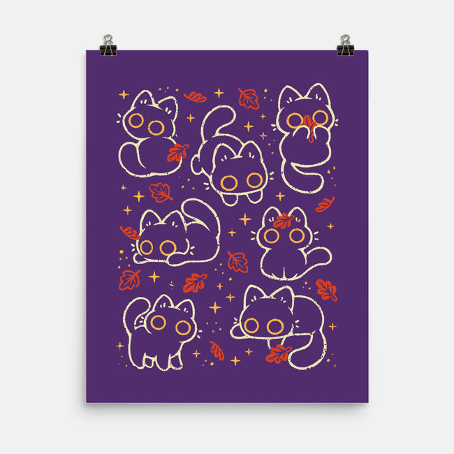 Black Autumn Cats-None-Matte-Poster-xMorfina