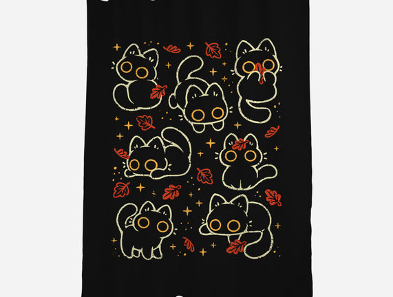 Black Autumn Cats