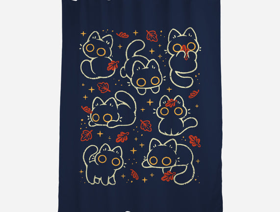 Black Autumn Cats