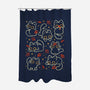 Black Autumn Cats-None-Polyester-Shower Curtain-xMorfina