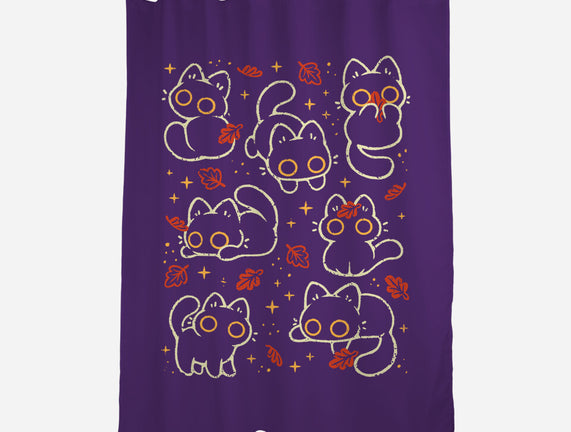 Black Autumn Cats