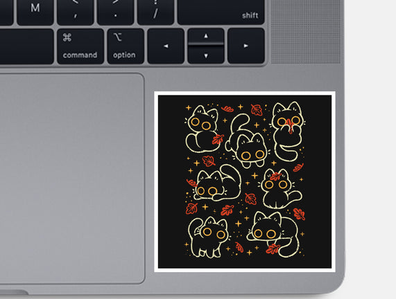 Black Autumn Cats