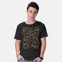 Black Autumn Cats-Mens-Basic-Tee-xMorfina