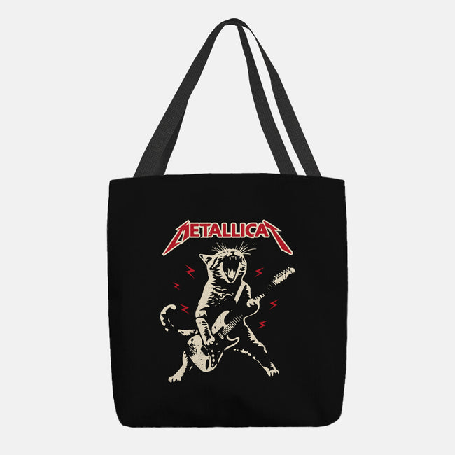 Meowtallicat-None-Basic Tote-Bag-turborat14