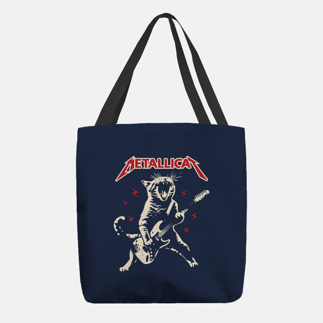 Meowtallicat-None-Basic Tote-Bag-turborat14