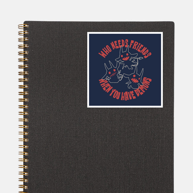 I Have My Own Demons-None-Glossy-Sticker-turborat14