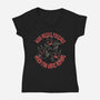 I Have My Own Demons-Womens-V-Neck-Tee-turborat14