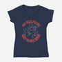 I Have My Own Demons-Womens-V-Neck-Tee-turborat14