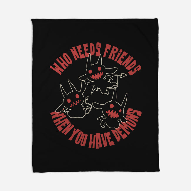 I Have My Own Demons-None-Fleece-Blanket-turborat14
