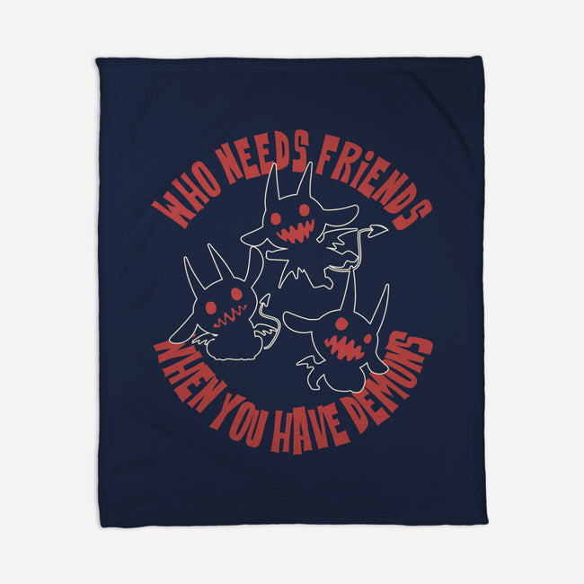 I Have My Own Demons-None-Fleece-Blanket-turborat14