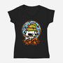 Fall Season Dog-Womens-V-Neck-Tee-krisren28
