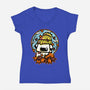 Fall Season Dog-Womens-V-Neck-Tee-krisren28