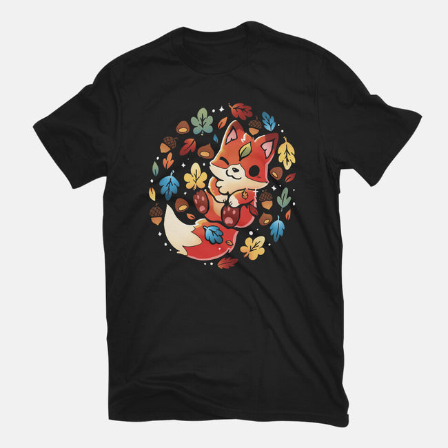 Fox Leaf-Womens-Fitted-Tee-Vallina84