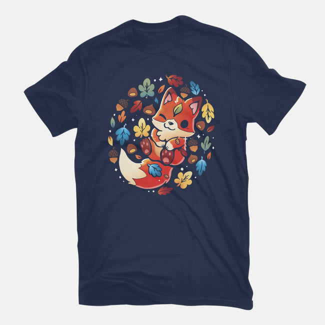 Fox Leaf-Womens-Fitted-Tee-Vallina84